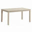 Belle table de salle à manger 7 pièces et 6 chaises d'appoint au fini gris antique