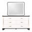 Tuxedo Dresser With Mirror - Piano Keyboard