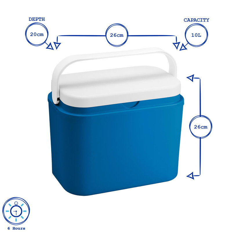 Harbour Housewares 10L Ice Chest in Blue