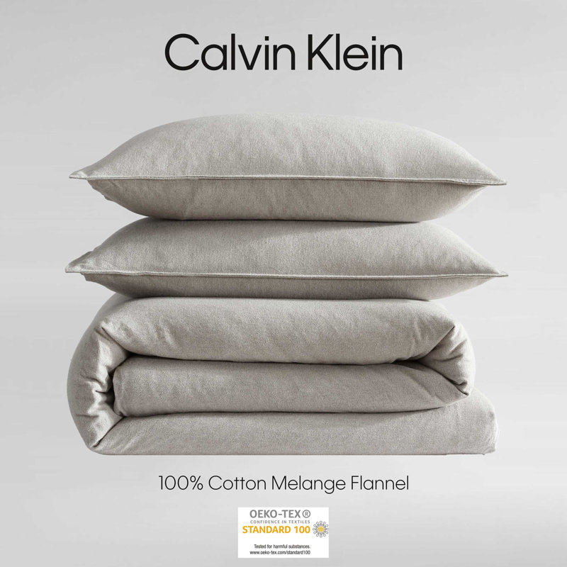 Melange 100% Cotton Standard Comforter Set, Natural, Queen Comforter + 2 Standard Pillowcases