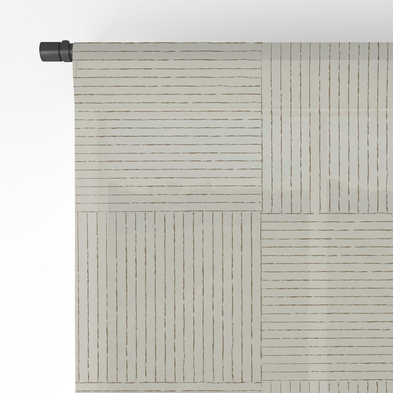 Rideau en polyester Bryken, L 50 po x L 96 po