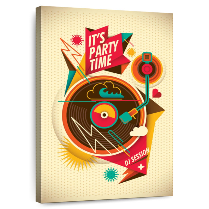 Abarca It's Party Time, 51" H x 34" W