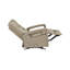 Fauteuil inclinable, cuir latte et similicuir-1990518206