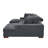 Large Seating Corduroy Upholstered Double Chaise Sectional-124101728