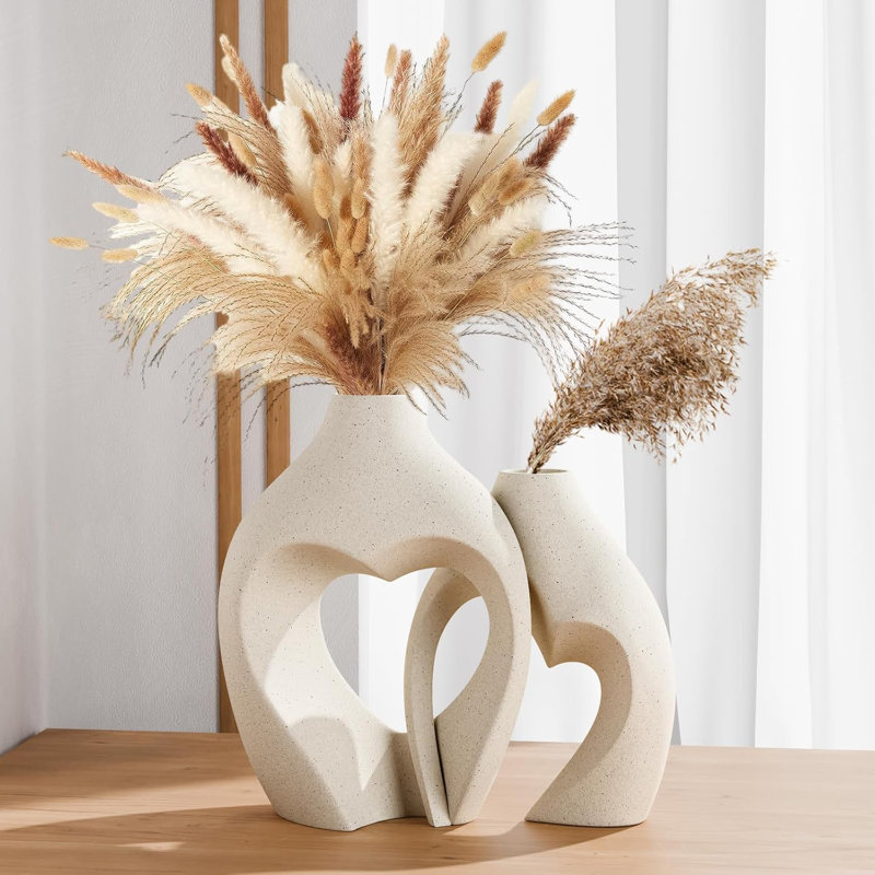 Heart-Shaped Ceramic Vase