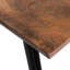 Banc de style industriel moderne en bois de manguier et en fer, durable, 52,53 X 13,77 17,77, brun