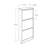 Modern Shoe Cabinet, White, 20.1 x 46.9 x 10.2 inches | 100% Melamine Coated Particle Board, Thickness: 0.6 inches | 3 Drawers & Numerous Shelves, Wall-Mountable | Stylish Storage Solution for Entryway & Hallway-78340785