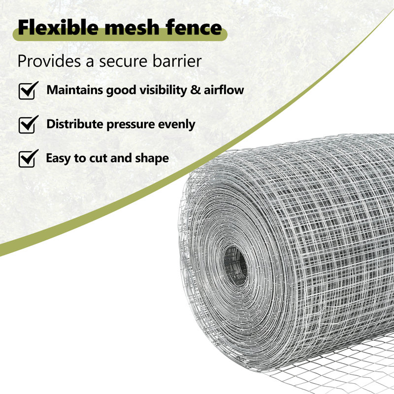 Vidaxl Fence With Posts Steel, Silver, 80cm H x 1000cm W x 2.7cm D