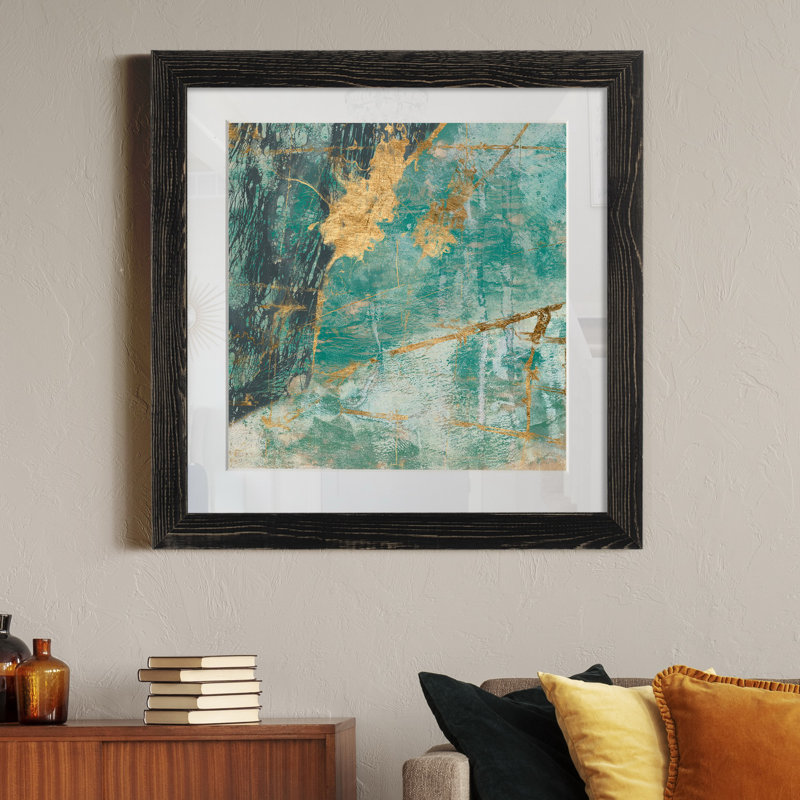 Lace I, reproduction d’art sur papier encadrée, H 31,5 po x l 31,5 po x P 1,5 po, Cadre noir