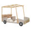 Lit voiture en bois pleine grandeur avec coussin, toile de plafond et lumières DEL, parfait pour la chambre des enfants et les jeux imaginatifs-1507918189