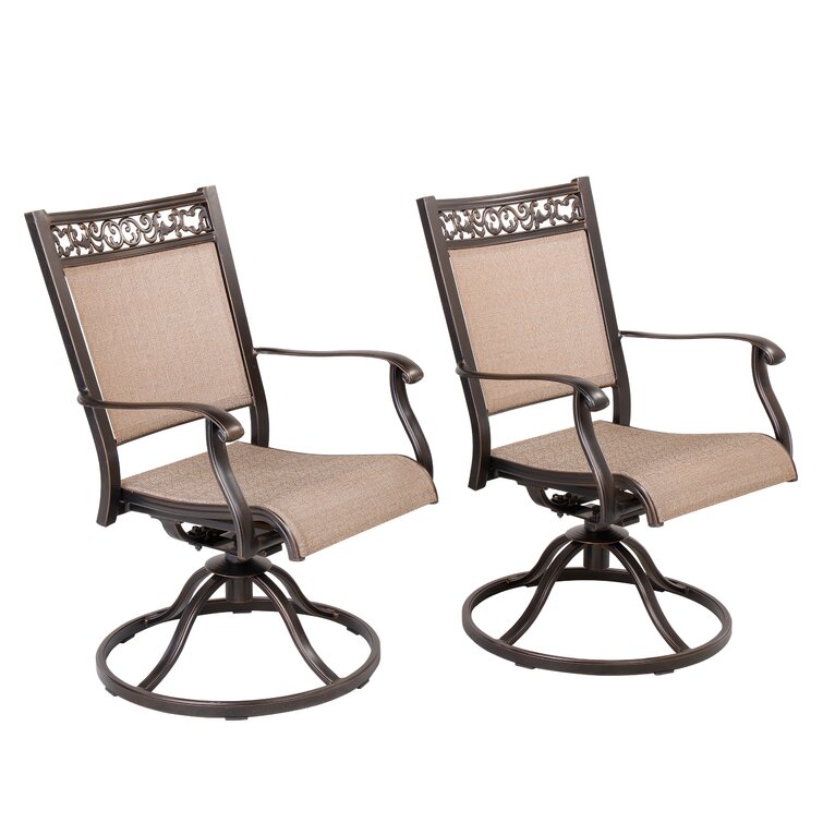 Fleur De Lis Living Gerri Aluminum Outdoor Glider Chair & Reviews | Wayfair