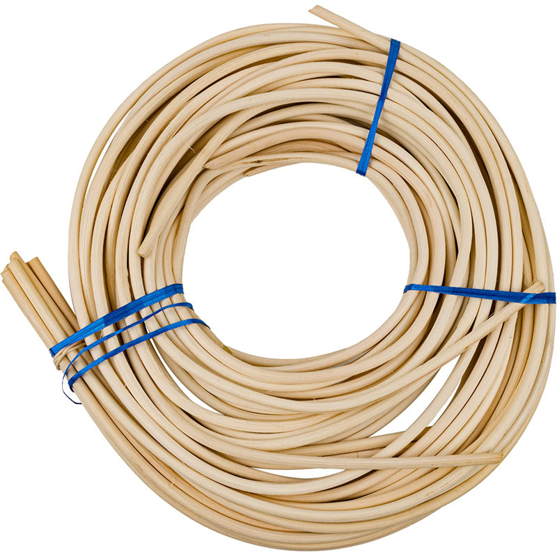 #11-7.25 mm Round Reed | 1 Pound Coil | Rattan Reed for Basket Weaving and Wicker Furniture Making