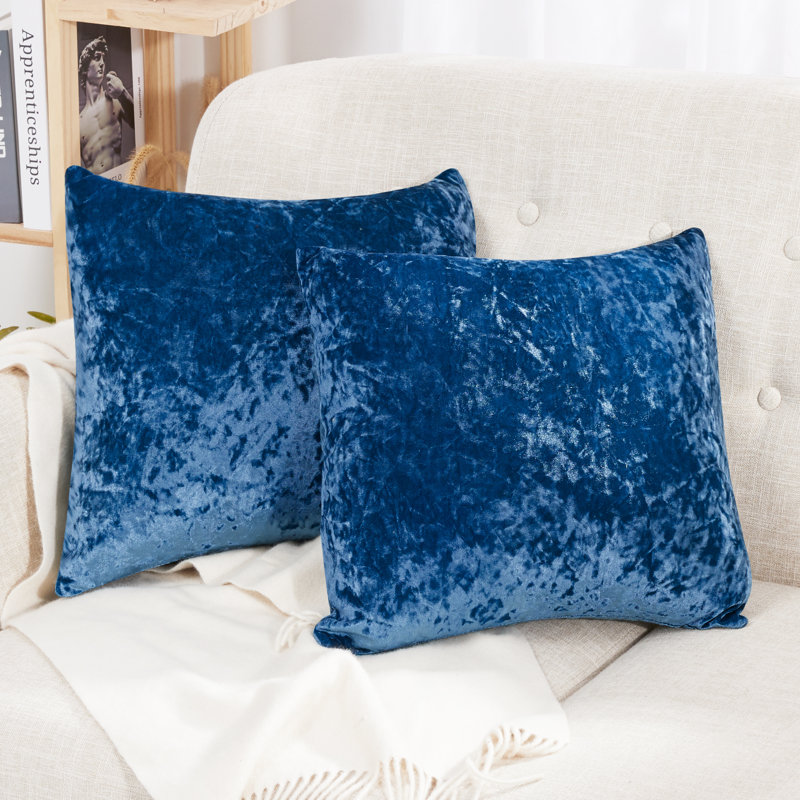 Reversible Pillow Cover, 18" x 18", Blue
