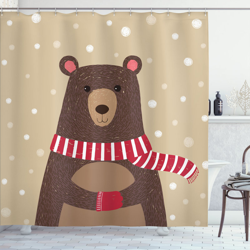 Shower Curtain with Hooks Included, 84"H x 69"W