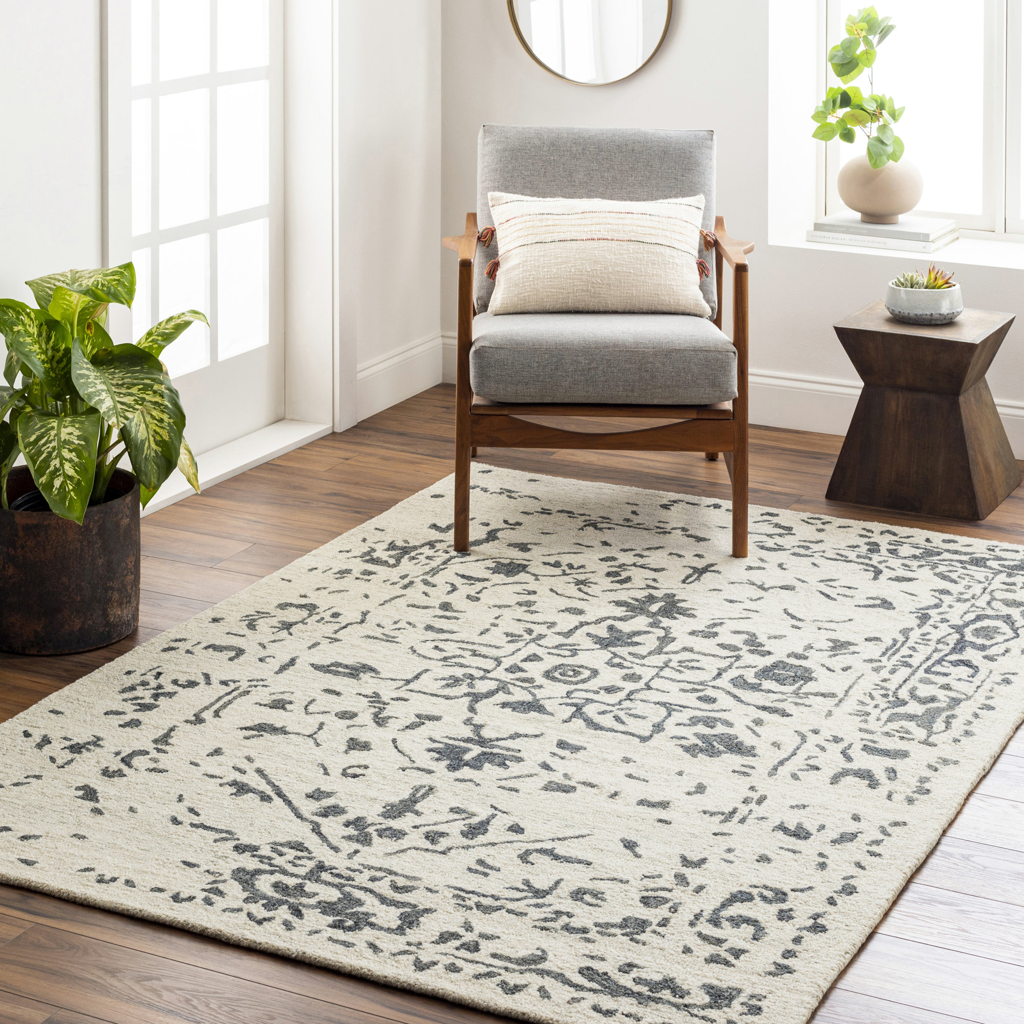 Kennon Handmade Wool Rug, Rectangle 2' x 3'