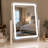 Rectangle LED Bedroom Mirror with Adjustable Lights, 360° Rotation-1311076412