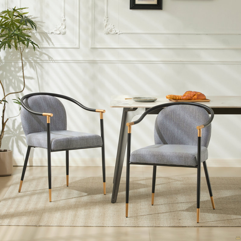 Chaise rembourrée Modern, Gris