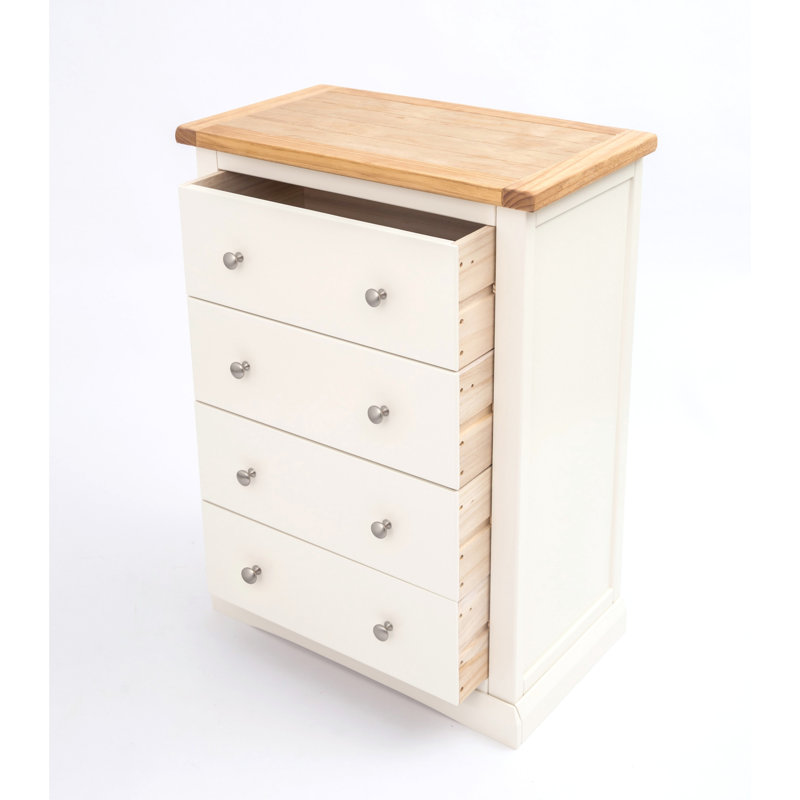 4 Drawer 70cm W Chest, Off White