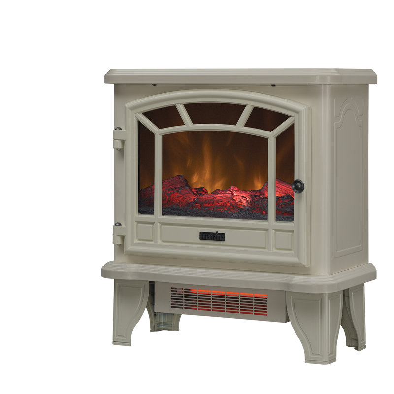 Freestanding Infrared Electric Stove, Cream