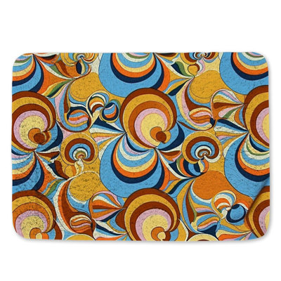 Tapis de bain géométrique
