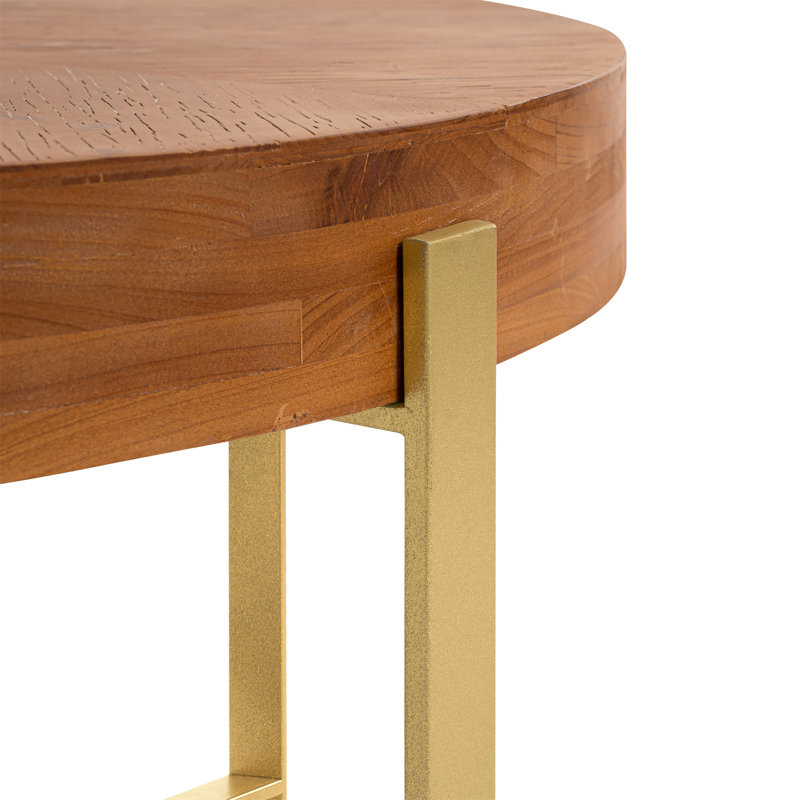 Table basse 33,86 "Modern Retro Splissage, Doré