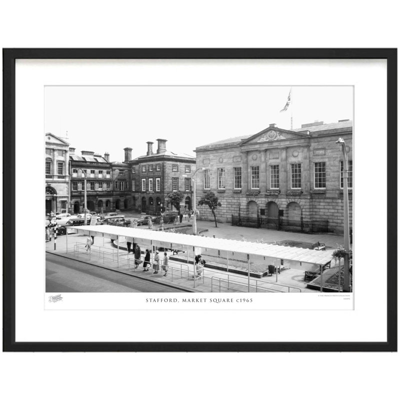 Stafford, Market Square C1965 - Single Picture Frame Print, 60cm H x 80cm W x 2.3cm D