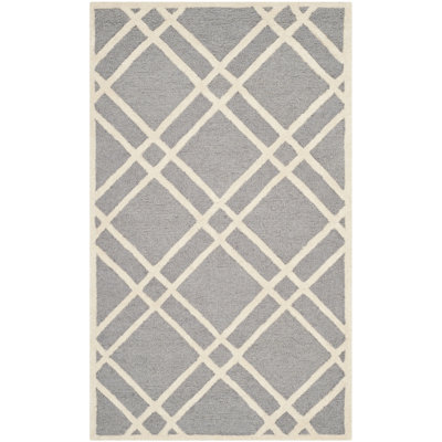 Deedgra Hand Tufted Wool Geometric Rug