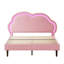 Upholstered Bed With Adjustable  Headboard Velvet-1940425943-1923782016