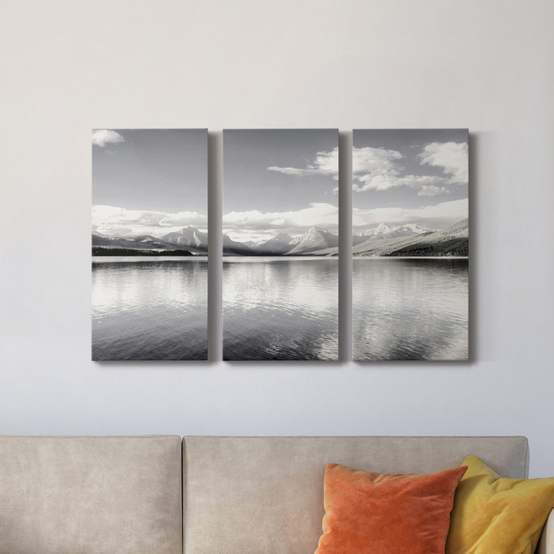 Crystal Lake - Photographie sur toile tendue 3 pièces, H 60 po x l 120 po x P 1 po