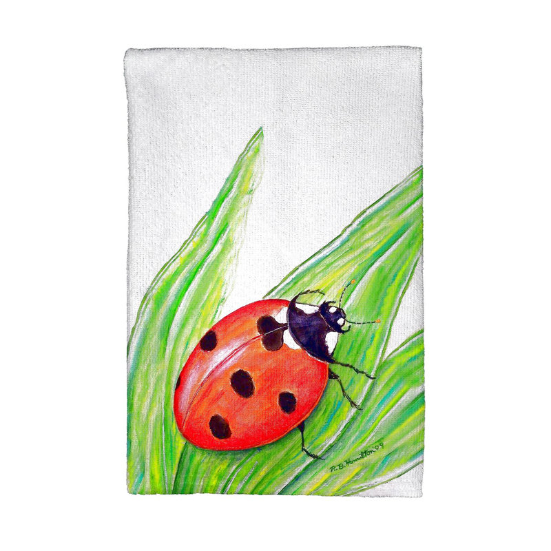 Serviette de thé coccinelle
