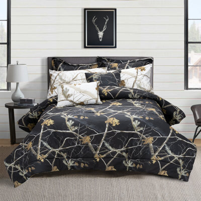 Camo Realtree AP 100% Polycotton Camouflage & Hunting Camo Comforter Set