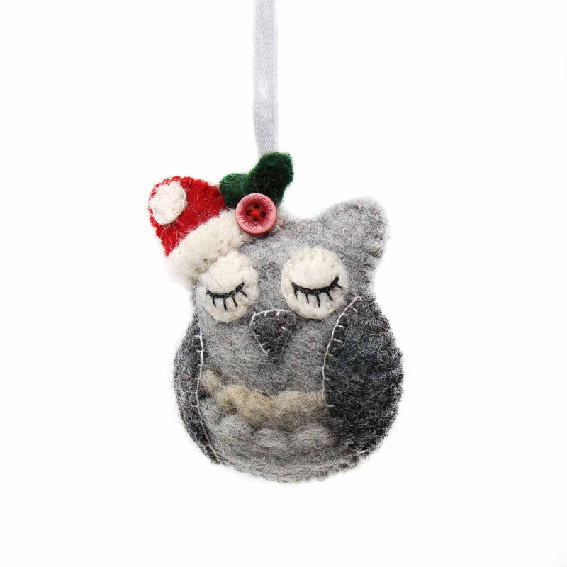 Ornement figurine suspendu hibou