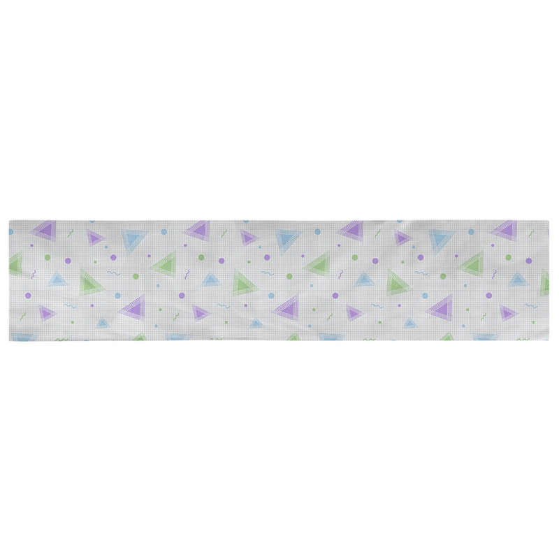 Chemin de table 90s Avicia, 90 po x 16 po, Paon, Polyester