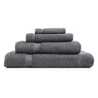 Ensemble de serviettes de bain 100% coton turc 4 pièces Herringbone