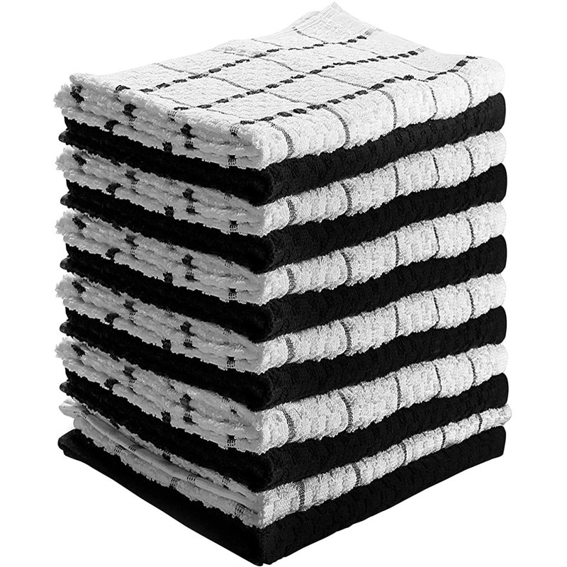 Torchon de cuisine Living Fashions, Noir, 12
