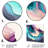 Blue Purple Abstract Geode I - Abstract Marble Metal Wall Art-1785196098