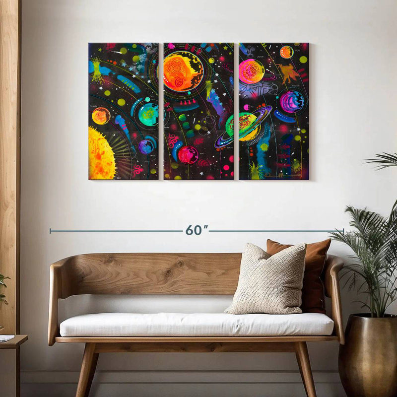 Oberle Colourful Solar System, 28" H x 45" W