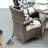 Metal Outdoor Dining Armchair with Cushions