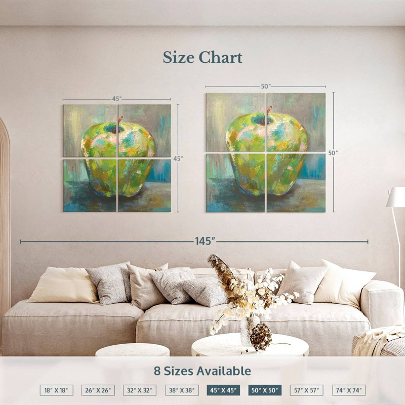 Yarlin Granny Apple, 50" H x 50" W