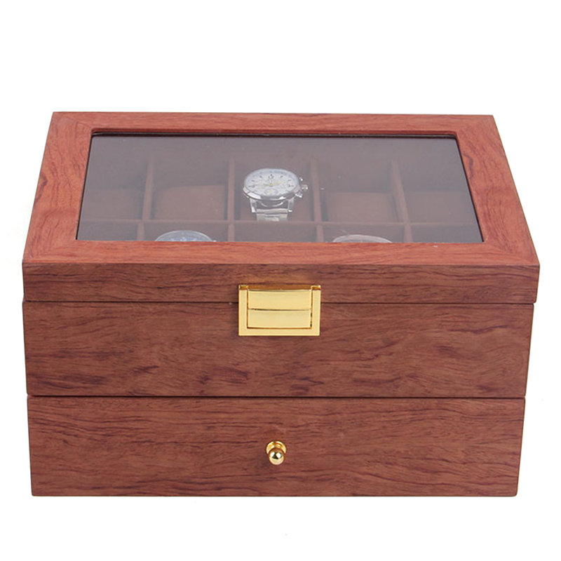 Wood Watch Box + Drawers