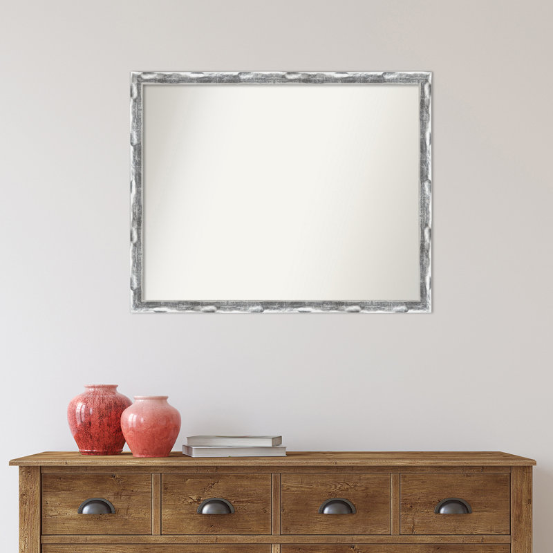 Miroir de salle de bain mural sans biseau Scratched Wave 20 po x 26 po, 24 po x 30 po