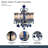 Winter Palace 10-Light Traditional Crystal Chandelier - Royal Blue