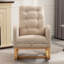 Chaise berçante avec repose-pieds à haut dossier-549167384