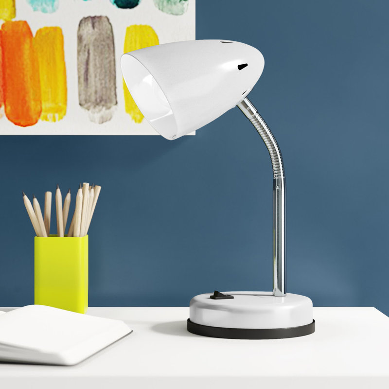 Strother Metal Desk Lamp, White