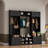 4-in-1 Modern Hall Tree With Shoe Storage, Cubbies, Coat Hooks And Adjustable Shelves-1735044466