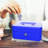 Stalwart Lockbox Safe with Coin Compartment Tray - Durable Powder Coated Metal Cash Box Safe