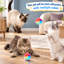 Ensemble de 30 balles en peluche arc-en-ciel pour chat, balles pompon douces et duveteuses de 3 cm pour le jeu et l'exercice des chatons