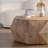 38.58" Coffee Table Three-Dimensional Embossed Pattern Design American Retro Style