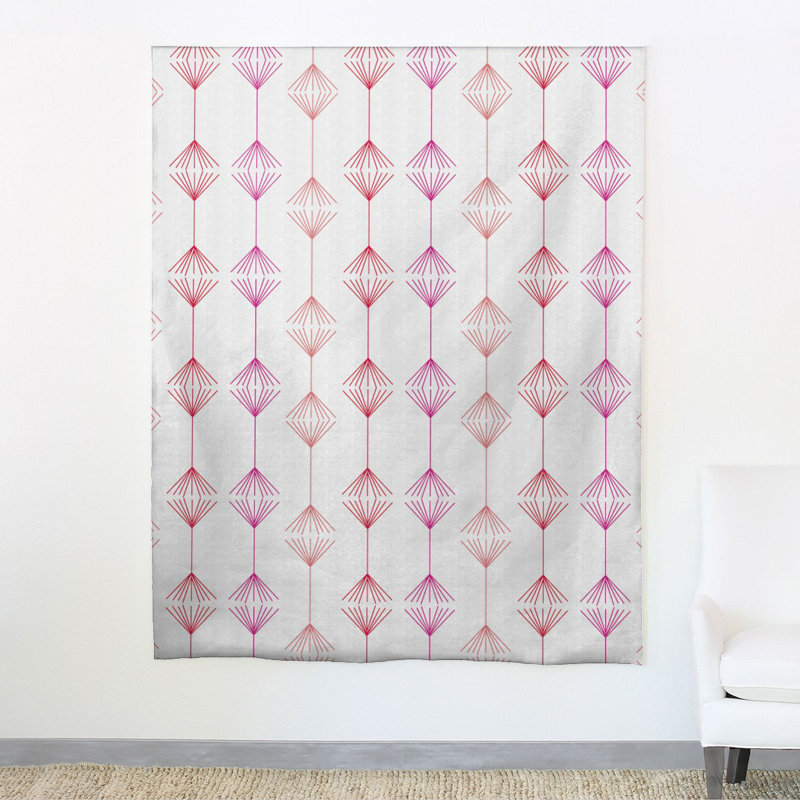 Tissu géant 100% coton à sauter, Fuchsia / Blanc