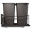 Rev-A-Shelf Double Pullout Trash Cans 35 qt. with Soft-Close 